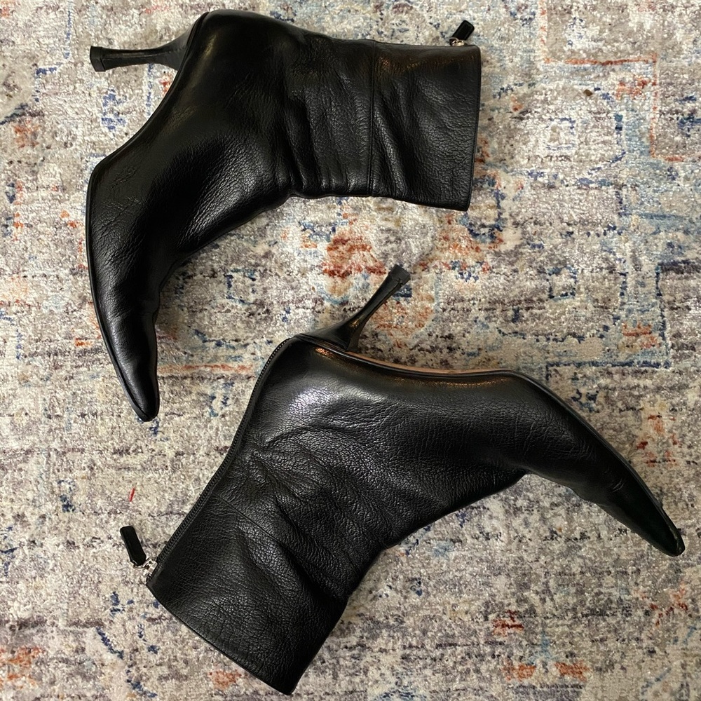 Gucci leather low calf / high ankle boots Black - Picture 3 of 6